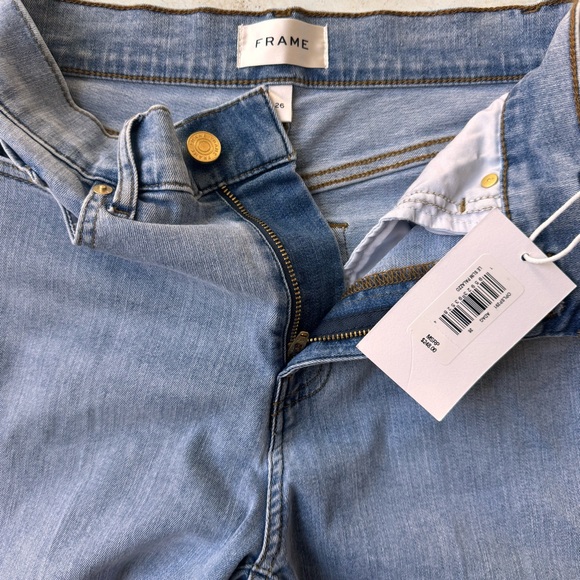 Frame Le Slim Palazzo Blue Wide Leg Jeans size 26 - Picture 7 of 12